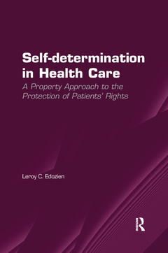 Couverture de l’ouvrage Self-determination in Health Care