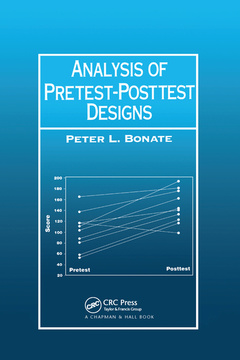 Couverture de l’ouvrage Analysis of Pretest-Posttest Designs
