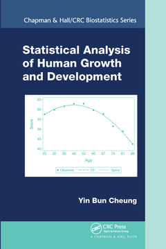 Couverture de l’ouvrage Statistical Analysis of Human Growth and Development