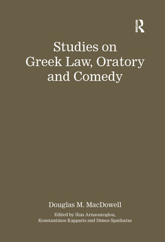 Couverture de l’ouvrage Studies on Greek Law, Oratory and Comedy
