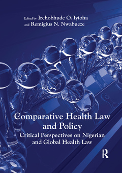 Couverture de l’ouvrage Comparative Health Law and Policy