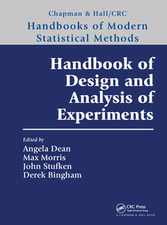 Couverture de l’ouvrage Handbook of Design and Analysis of Experiments