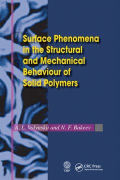 Couverture de l’ouvrage Surface Phenomena in the Structural and Mechanical Behaviour of Solid Polymers