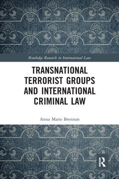 Couverture de l’ouvrage Transnational Terrorist Groups and International Criminal Law