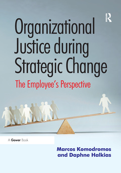 Couverture de l’ouvrage Organizational Justice during Strategic Change