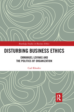 Couverture de l’ouvrage Disturbing Business Ethics