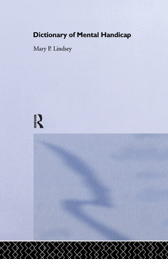 Cover of the book Dictionary of Mental Handicap