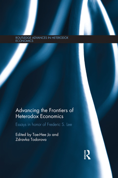 Couverture de l’ouvrage Advancing the Frontiers of Heterodox Economics