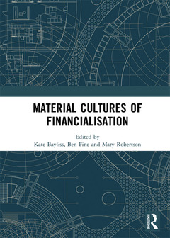 Couverture de l’ouvrage Material Cultures of Financialisation
