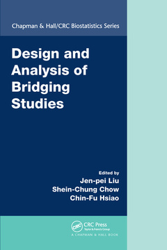 Couverture de l’ouvrage Design and Analysis of Bridging Studies