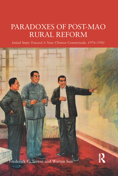 Couverture de l’ouvrage Paradoxes of Post-Mao Rural Reform