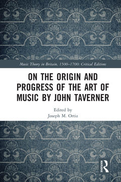 Couverture de l’ouvrage On the Origin and Progress of the Art of Music by John Taverner