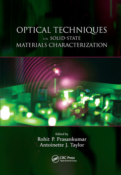 Couverture de l’ouvrage Optical Techniques for Solid-State Materials Characterization