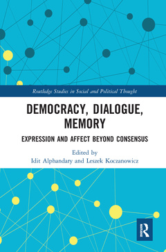 Couverture de l’ouvrage Democracy, Dialogue, Memory