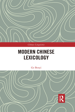 Couverture de l’ouvrage Modern Chinese Lexicology
