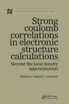 Couverture de l’ouvrage Strong Coulomb Correlations in Electronic Structure Calculations