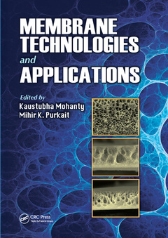 Couverture de l’ouvrage Membrane Technologies and Applications