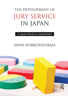 Couverture de l’ouvrage The Development of Jury Service in Japan