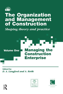 Cover of the book The Organization and Management of Construction