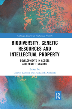 Couverture de l’ouvrage Biodiversity, Genetic Resources and Intellectual Property