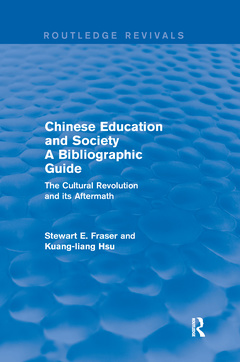 Couverture de l’ouvrage Chinese Education and Society A Bibliographic Guide