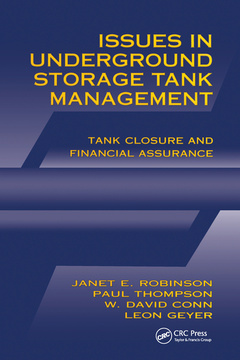Couverture de l’ouvrage Issues in Underground Storage Tank Management UST Closure and Financial Assurance