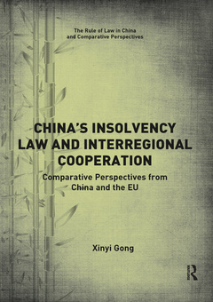 Cover of the book China’s Insolvency Law and Interregional Cooperation
