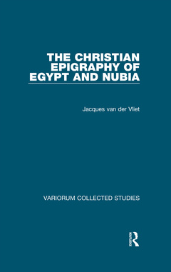 Couverture de l’ouvrage The Christian Epigraphy of Egypt and Nubia