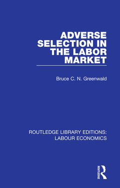 Couverture de l’ouvrage Adverse Selection in the Labor Market