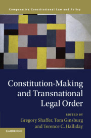 Couverture de l’ouvrage Constitution-Making and Transnational Legal Order