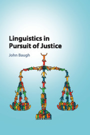 Couverture de l’ouvrage Linguistics in Pursuit of Justice