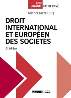 Couverture de l’ouvrage Droit international et européen des sociétés