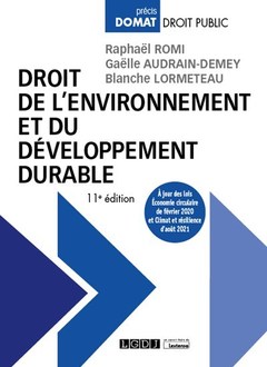 Couverture de l’ouvrage Droit de l'environnement et du développement durable