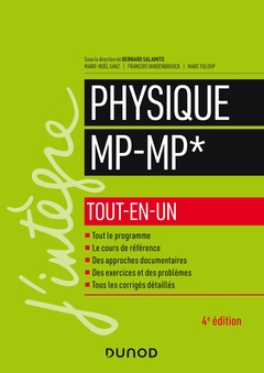 Couverture de l’ouvrage Physique MP-MP* Tout-en-un - 4e éd.