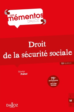 Cover of the book Droit de la sécurité sociale. 15e éd.