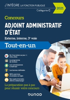 Cover of the book Concours Adjoint administratif d'Etat - 2021 - Externe et interne - Tout-en-un