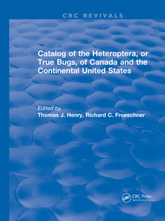 Cover of the book Catalog of the Heteroptera or True Bugs, of Canada and the Continental United States
