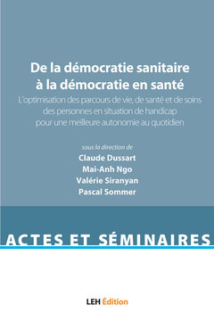 Cover of the book De la démocratie sanitaire à la démocratie en santé, vol. 2