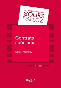 Cover of the book Contrats spéciaux 12ed
