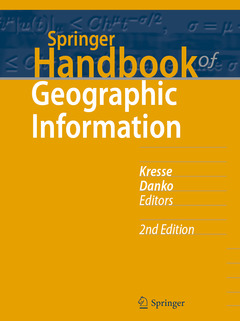 Couverture de l’ouvrage Springer Handbook of Geographic Information