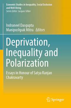 Couverture de l’ouvrage Deprivation, Inequality and Polarization