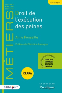 Cover of the book Droit de l'exécution des peines
