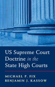 Cover of the book US Supreme Court Doctrine in the State High Courts