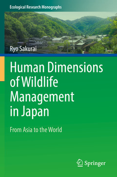 Couverture de l’ouvrage Human Dimensions of Wildlife Management in Japan