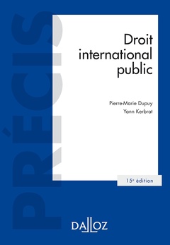 Cover of the book Droit international public 15ed