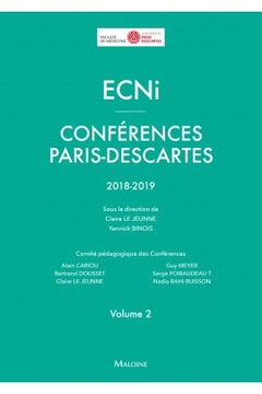 Couverture de l’ouvrage ECNI conferences paris-descartes volume 2 2018-2019