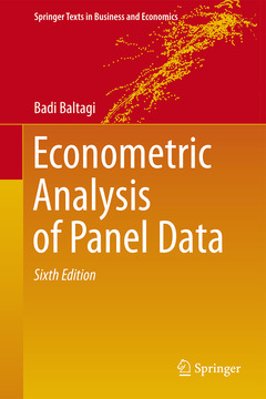 Cover of the book Econometric Analysis of Panel Data