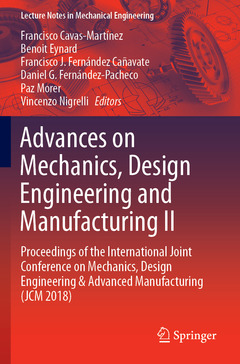 Couverture de l’ouvrage Advances on Mechanics, Design Engineering and Manufacturing II