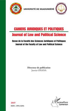 Couverture de l’ouvrage Cahiers juridiques et politiques 2019