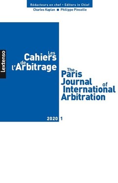 Couverture de l’ouvrage Les Cahiers de l'Arbitrage N°1-2020